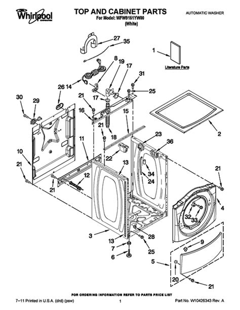 whirlpool wfw9151yw00|Whirlpool WFW9151YW00 Parts & Manuals